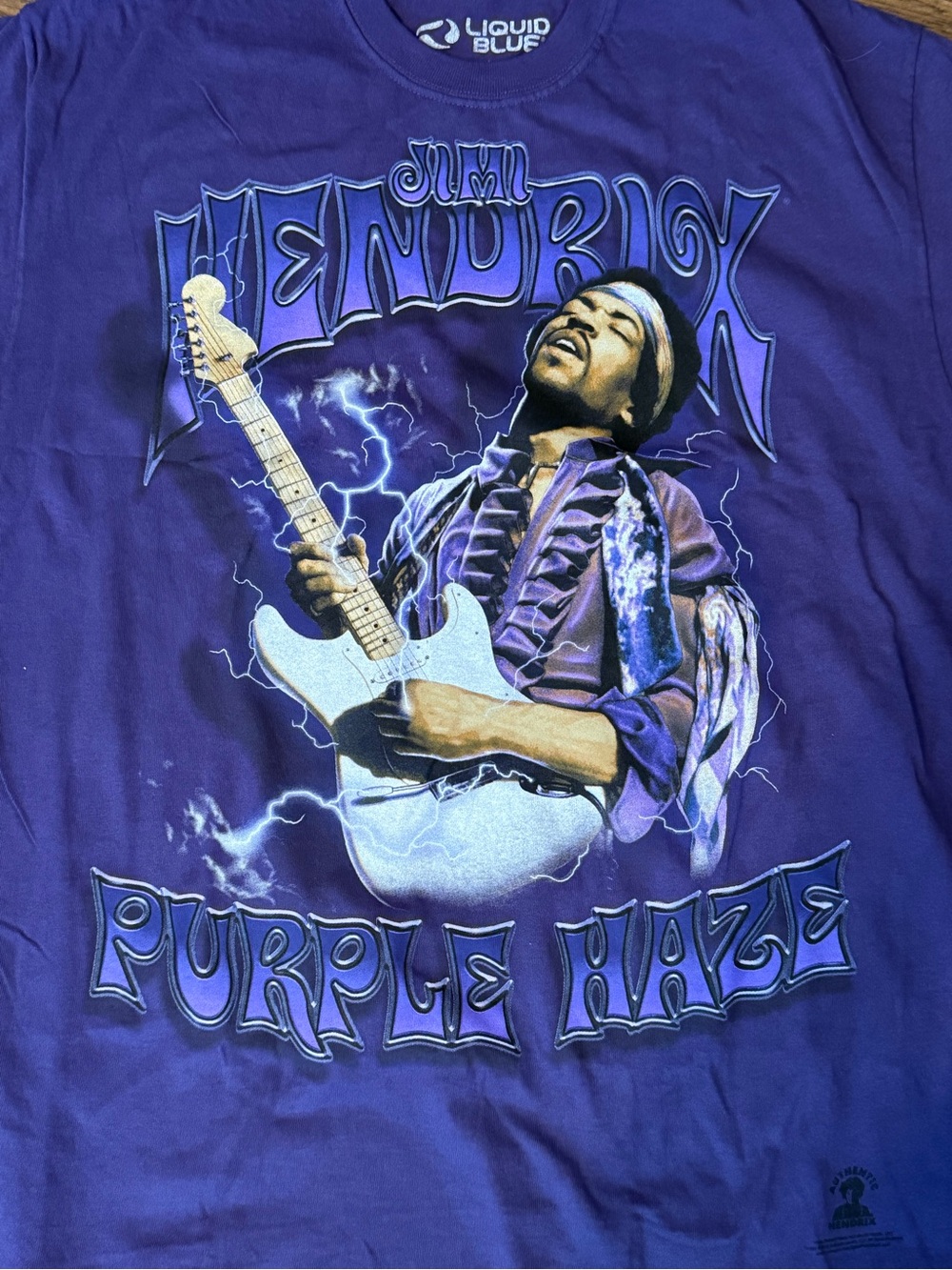 Liquid Blue Jimi Hendrix Purple Haze Graphic Tee in Size L - NWOT - Picture 4 of 7